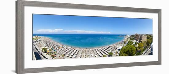 Rhodes Casino and Town Beach, Rhodes Town, Rhodes, Greece-Doug Pearson-Framed Photographic Print