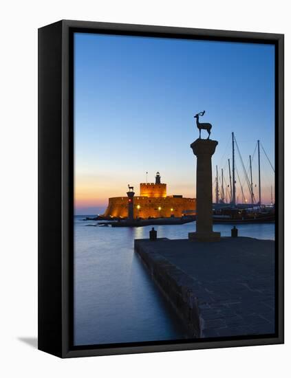 Rhodes Town, Rhodes, Greece-Doug Pearson-Framed Premier Image Canvas