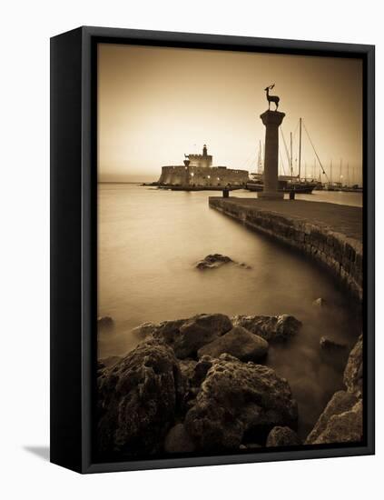 Rhodes Town, Rhodes, Greece-Doug Pearson-Framed Premier Image Canvas