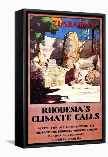 Rhodesia's Climate Calls-Wyndham Robinson-Framed Stretched Canvas