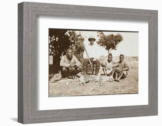 Rhodesia - Zimbabwe - Cheetah Hunting-null-Framed Photographic Print