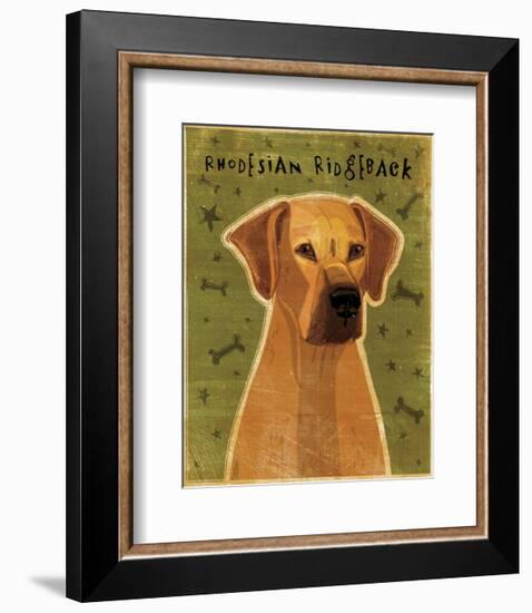 Rhodesian Ridgeback-John W^ Golden-Framed Art Print