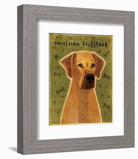 Rhodesian Ridgeback-John W^ Golden-Framed Art Print