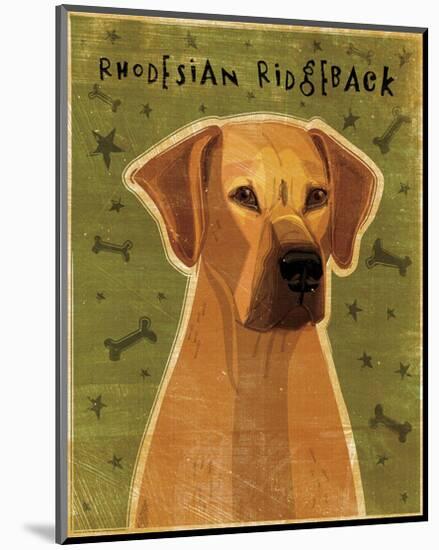 Rhodesian Ridgeback-John W^ Golden-Mounted Art Print