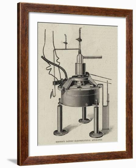 Rhodin's Patent Electrolytical Apparatus-null-Framed Giclee Print