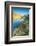 Rhododendrons frame the blue water of Lago Nero at dawn, Cornisello Pinzolo, Brenta Dolomites, Tren-Roberto Moiola-Framed Photographic Print