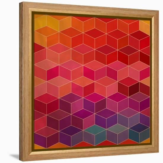 Rhombic Seamless Pattern.Seamless Pattern Can Be Used for Wallpaper, Pattern Fills, Web Page Backgr-Markovka-Framed Stretched Canvas