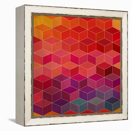 Rhombic Seamless Pattern.Seamless Pattern Can Be Used for Wallpaper, Pattern Fills, Web Page Backgr-Markovka-Framed Stretched Canvas