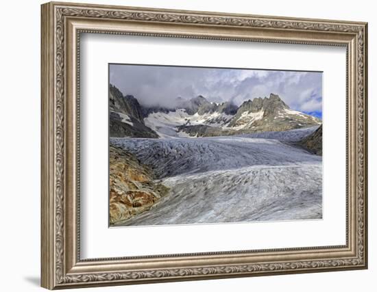 Rhone Glacier at Furka Pass, Canton of Valais, Swiss Alps, Switzerland, Europe-Hans-Peter Merten-Framed Photographic Print