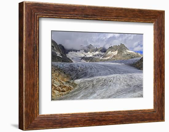 Rhone Glacier at Furka Pass, Canton of Valais, Swiss Alps, Switzerland, Europe-Hans-Peter Merten-Framed Photographic Print