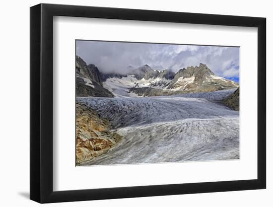 Rhone Glacier at Furka Pass, Canton of Valais, Swiss Alps, Switzerland, Europe-Hans-Peter Merten-Framed Photographic Print