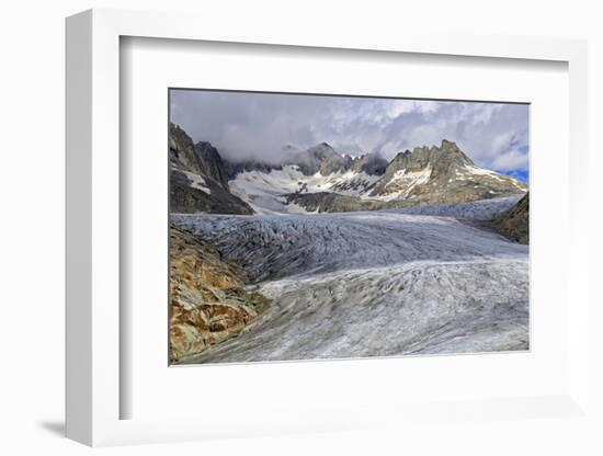 Rhone Glacier at Furka Pass, Canton of Valais, Swiss Alps, Switzerland, Europe-Hans-Peter Merten-Framed Photographic Print