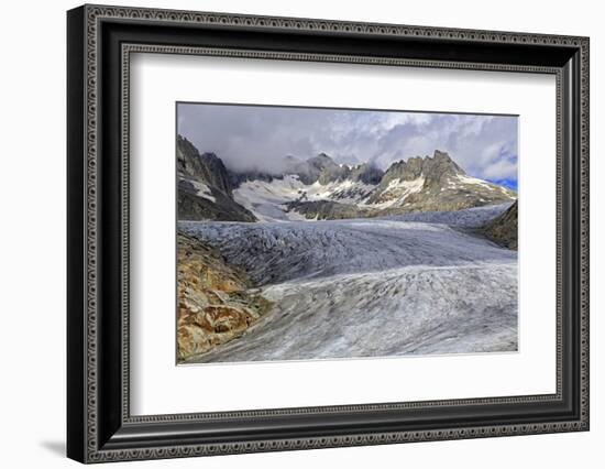 Rhone Glacier at Furka Pass, Canton of Valais, Swiss Alps, Switzerland, Europe-Hans-Peter Merten-Framed Photographic Print