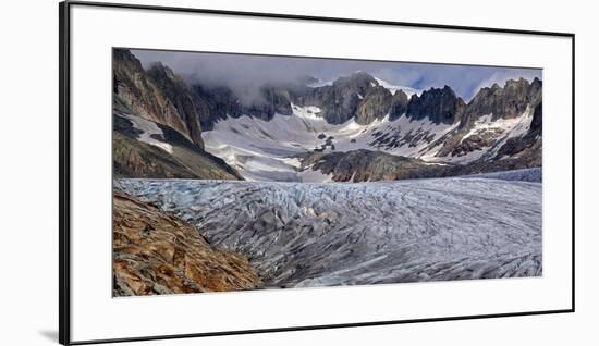 Rhone Glacier at Furka Pass, Canton of Valais, Swiss Alps, Switzerland, Europe-Hans-Peter Merten-Framed Premium Photographic Print