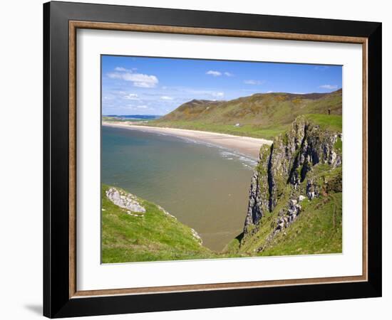 Rhossili Bay, Gower Peninsula, Wales, United Kingdom, Europe-Billy Stock-Framed Photographic Print