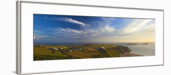 Rhossili Bay, Gower, Peninsula, Wales, United Kingdom, Europe-Billy Stock-Framed Photographic Print