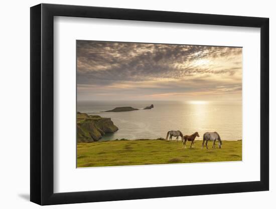 Rhossili Bay, Gower, Wales, United Kingdom, Europe-Billy Stock-Framed Photographic Print