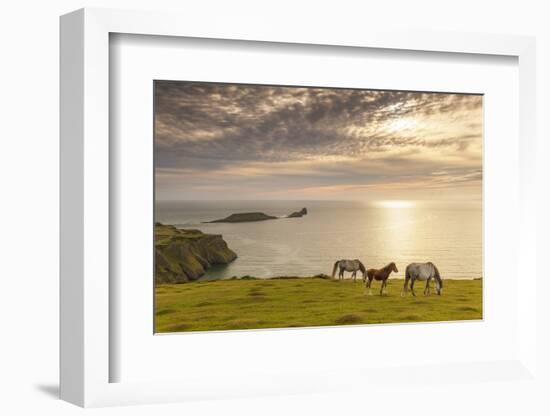 Rhossili Bay, Gower, Wales, United Kingdom, Europe-Billy Stock-Framed Photographic Print