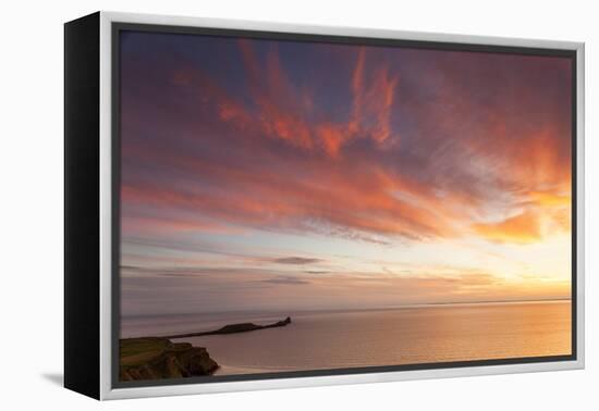 Rhossili Bay, Worms End, Gower Peninsula, Wales, United Kingdom, Europe-Billy Stock-Framed Premier Image Canvas