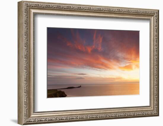 Rhossili Bay, Worms End, Gower Peninsula, Wales, United Kingdom, Europe-Billy Stock-Framed Photographic Print