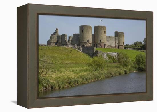 Rhuddlan Castle, Denbighshire, Wales-Rolf Richardson-Framed Premier Image Canvas