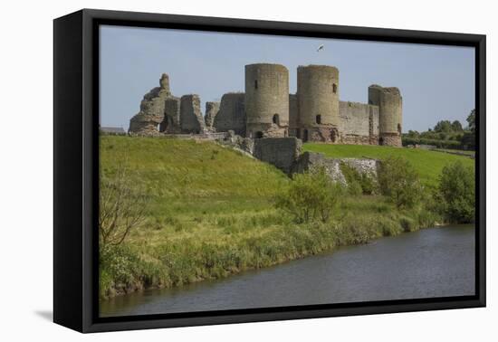 Rhuddlan Castle, Denbighshire, Wales-Rolf Richardson-Framed Premier Image Canvas