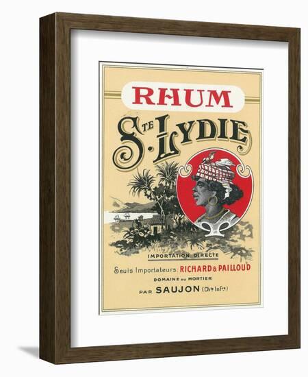 Rhum Ste. Lydie Brand Rum Label-Lantern Press-Framed Art Print