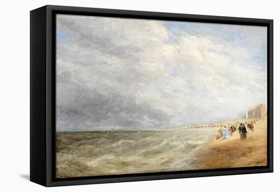 Rhyl Sands, 1855 (Oil on Canvas)-David Cox-Framed Premier Image Canvas
