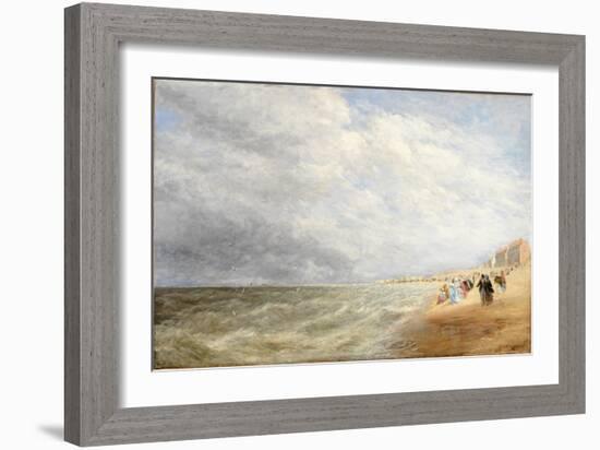 Rhyl Sands, 1855 (Oil on Canvas)-David Cox-Framed Giclee Print