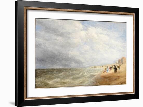 Rhyl Sands, 1855 (Oil on Canvas)-David Cox-Framed Giclee Print