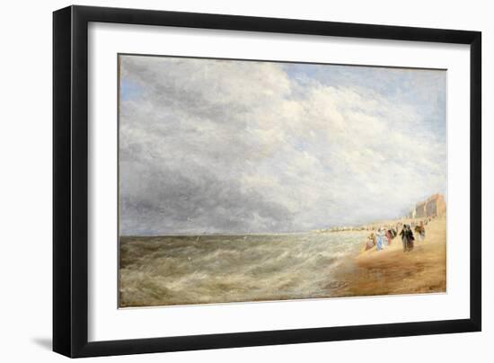 Rhyl Sands, 1855 (Oil on Canvas)-David Cox-Framed Giclee Print