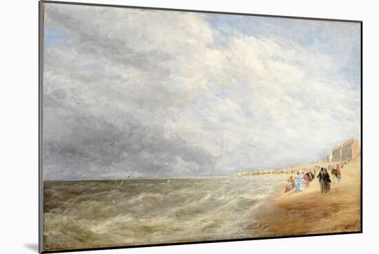 Rhyl Sands, 1855 (Oil on Canvas)-David Cox-Mounted Giclee Print