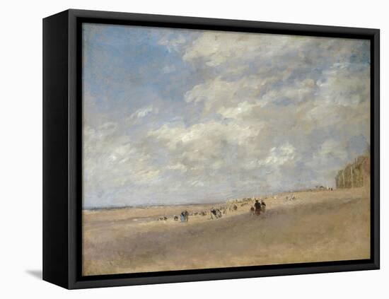 Rhyl Sands-David Cox-Framed Premier Image Canvas