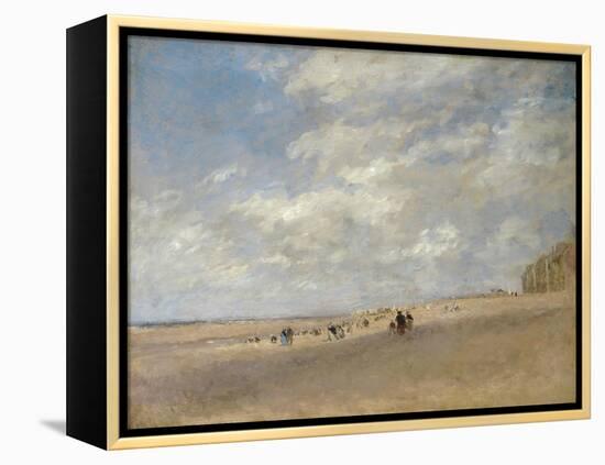 Rhyl Sands-David Cox-Framed Premier Image Canvas