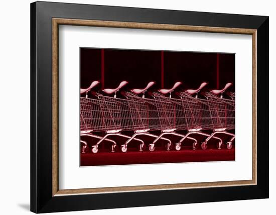 Rhythm in red-Jacqueline Hammer-Framed Photographic Print