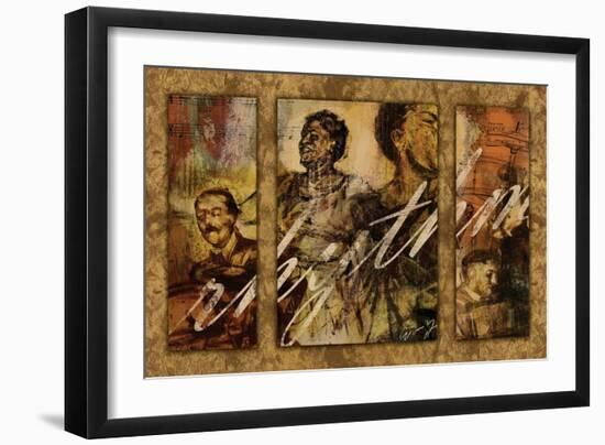 Rhythm - Triptych-Eric Yang-Framed Art Print