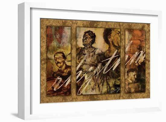 Rhythm - Triptych-Eric Yang-Framed Art Print