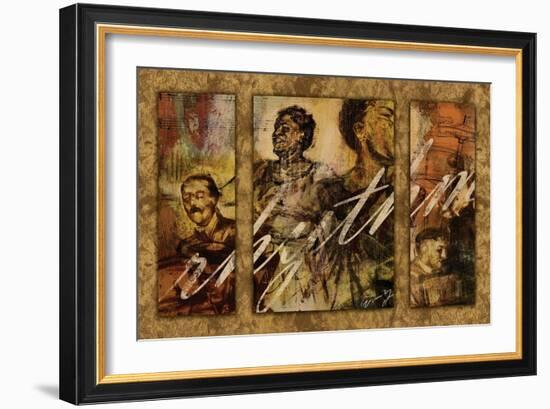 Rhythm - Triptych-Eric Yang-Framed Art Print