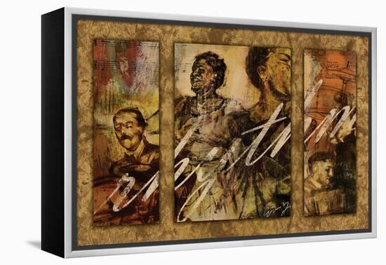 Rhythm - Triptych-Eric Yang-Framed Stretched Canvas