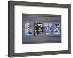 RI State Love-Design Turnpike-Framed Giclee Print