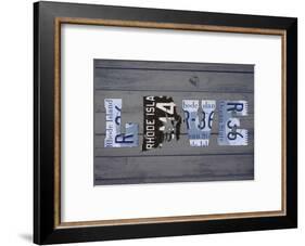 RI State Love-Design Turnpike-Framed Giclee Print