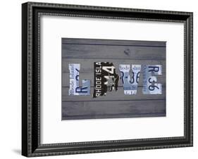 RI State Love-Design Turnpike-Framed Giclee Print