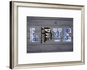 RI State Love-Design Turnpike-Framed Giclee Print