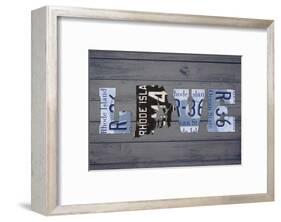 RI State Love-Design Turnpike-Framed Giclee Print