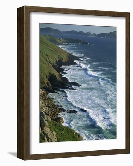 Ria De Vigo, Cape Home and the Islas Cies, of the Rias Bajas, the Lower Estuaries, Galicia, Spain-Maxwell Duncan-Framed Photographic Print