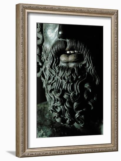 Riace Bronze (A), Beard of Man with Headband, Detail-Phidias-Framed Giclee Print