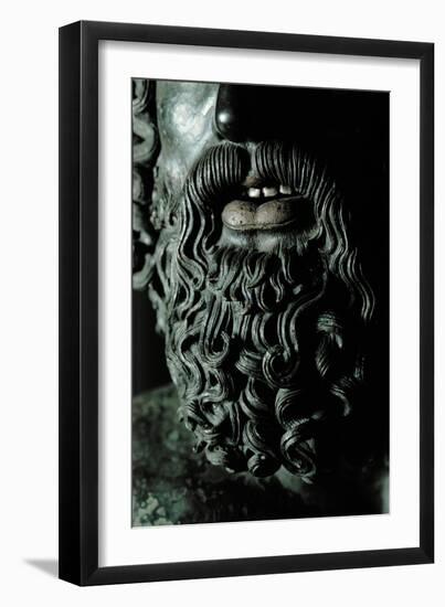 Riace Bronze (A), Beard of Man with Headband, Detail-Phidias-Framed Giclee Print