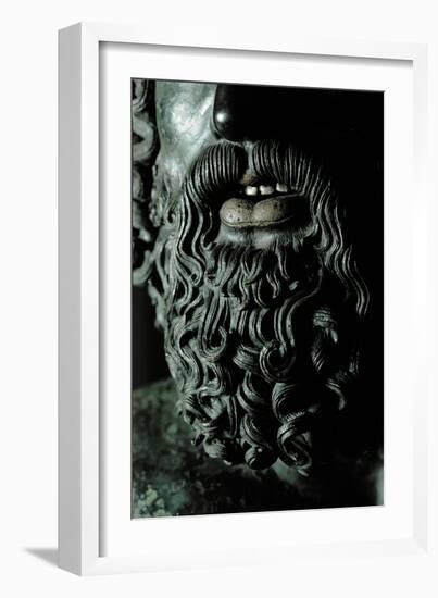 Riace Bronze (A), Beard of Man with Headband, Detail-Phidias-Framed Giclee Print