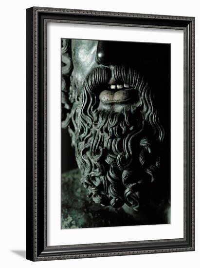 Riace Bronze (A), Beard of Man with Headband, Detail-Phidias-Framed Giclee Print