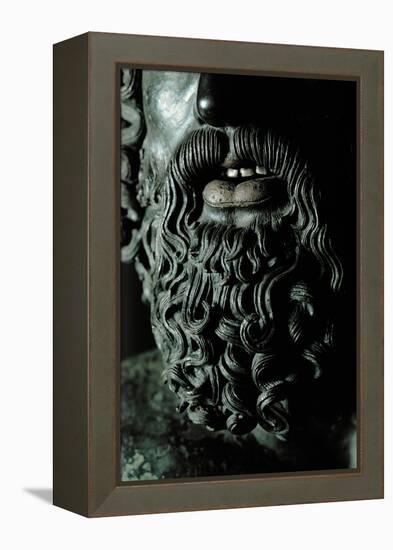 Riace Bronze (A), Beard of Man with Headband, Detail-Phidias-Framed Premier Image Canvas